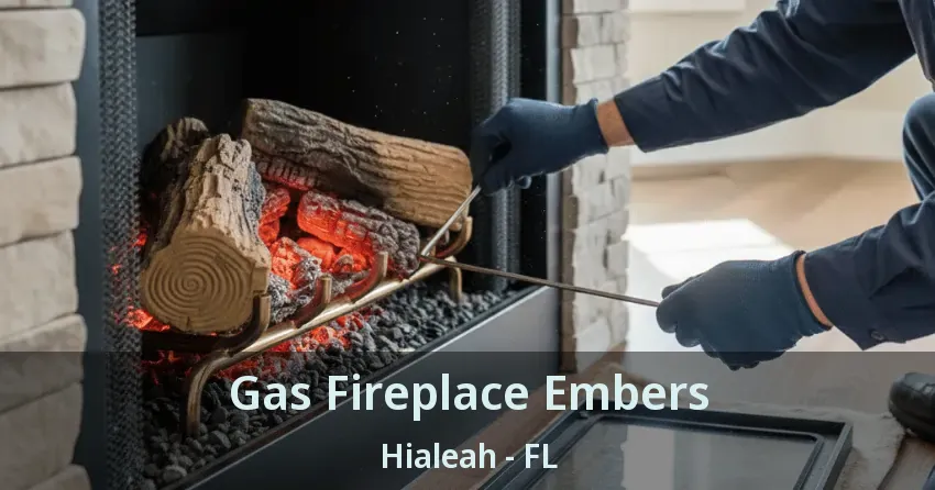 Gas Fireplace Embers Hialeah - FL